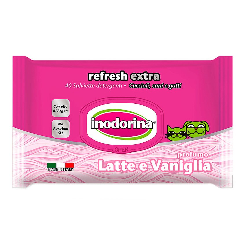 Inodorina toallitas refresh vainilla 40u