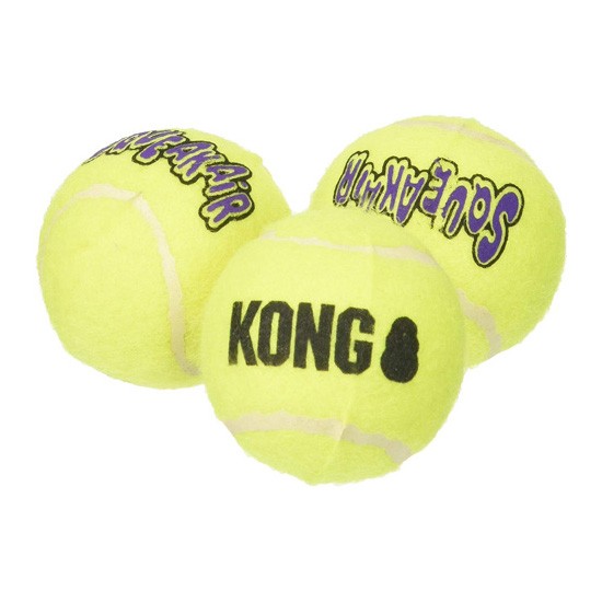 Kong squeaker tennis ball (3 pack) small