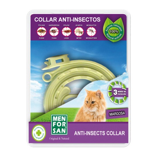 Menforsan collar anti-insectos margosa gatos