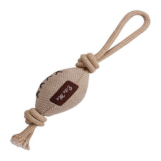 Petuky natural mordedor peluche pelota rugby