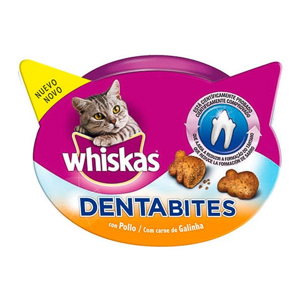 Whiskas dentabites con pollo 40gr (x8)