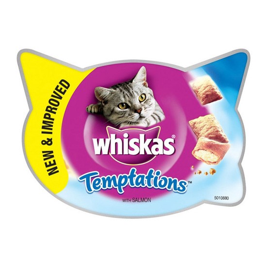 Whiskas temptations salmon 8x60g