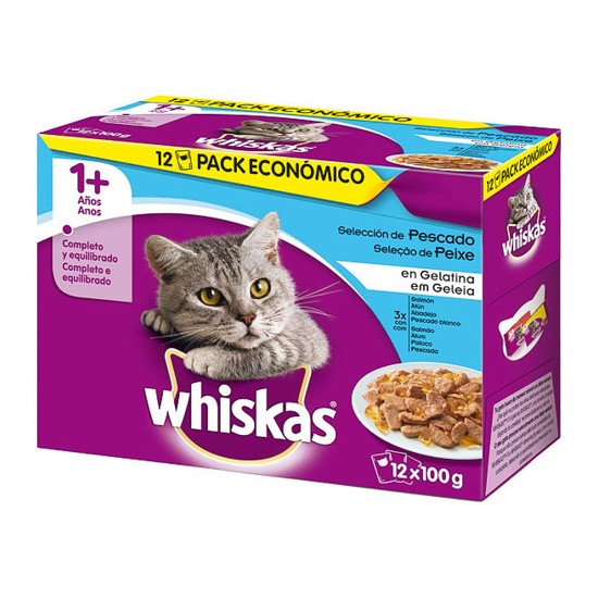 Whiskas multipack pescado 12x100g (4 uds