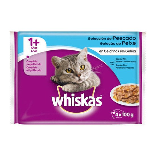 Whiskas seleccion pescado 4x100gr (13 ud