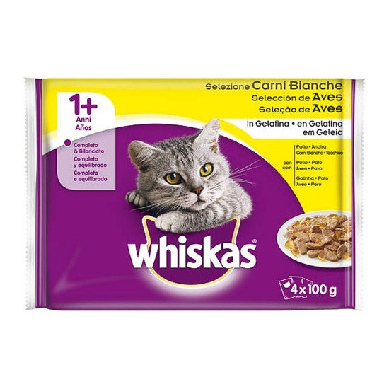 Whiskas seleccion aves 4x100gr (13 ud.)