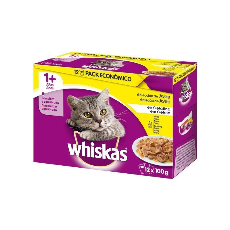 Whiskas multipack aves 13x100 gr 4 uds