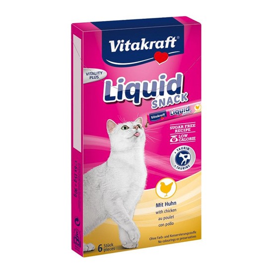 Vitakraft Cat liquid snack pollo con taurina 90g