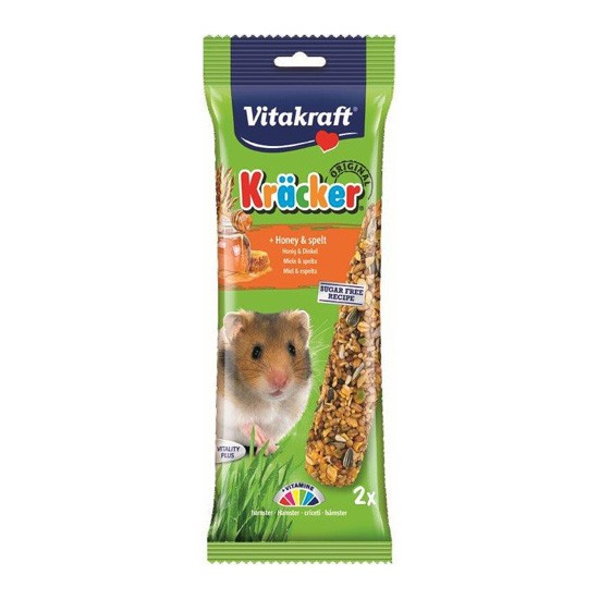 Vitakraft Barritas miel <(>&<)> sesamo 112g para Hamster