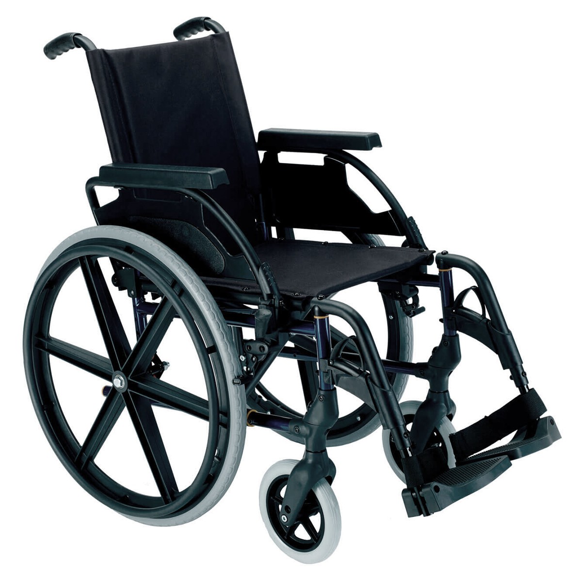 Sunrise Medical silla ruedas premium 24' sólida 40cm azul