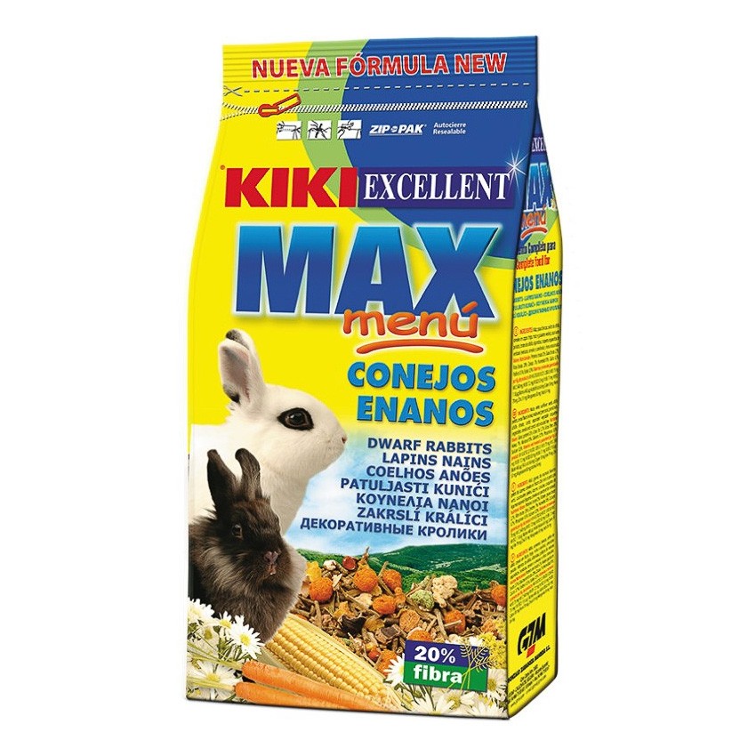 Kiki max menu conejos enanos 1kg