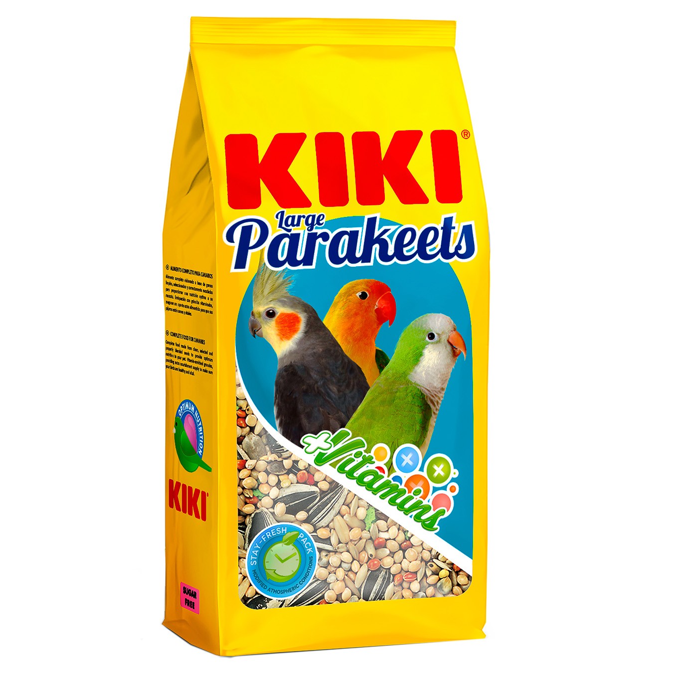 Kiki bolsas alimento cotorritas,ninfas y agapornis