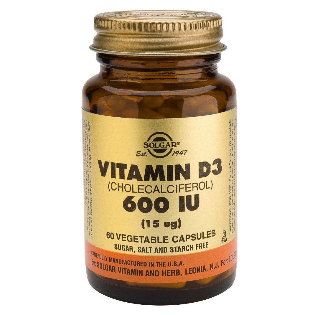 Solgar Vitamina D3 600ui 60 cápsulas vegetales