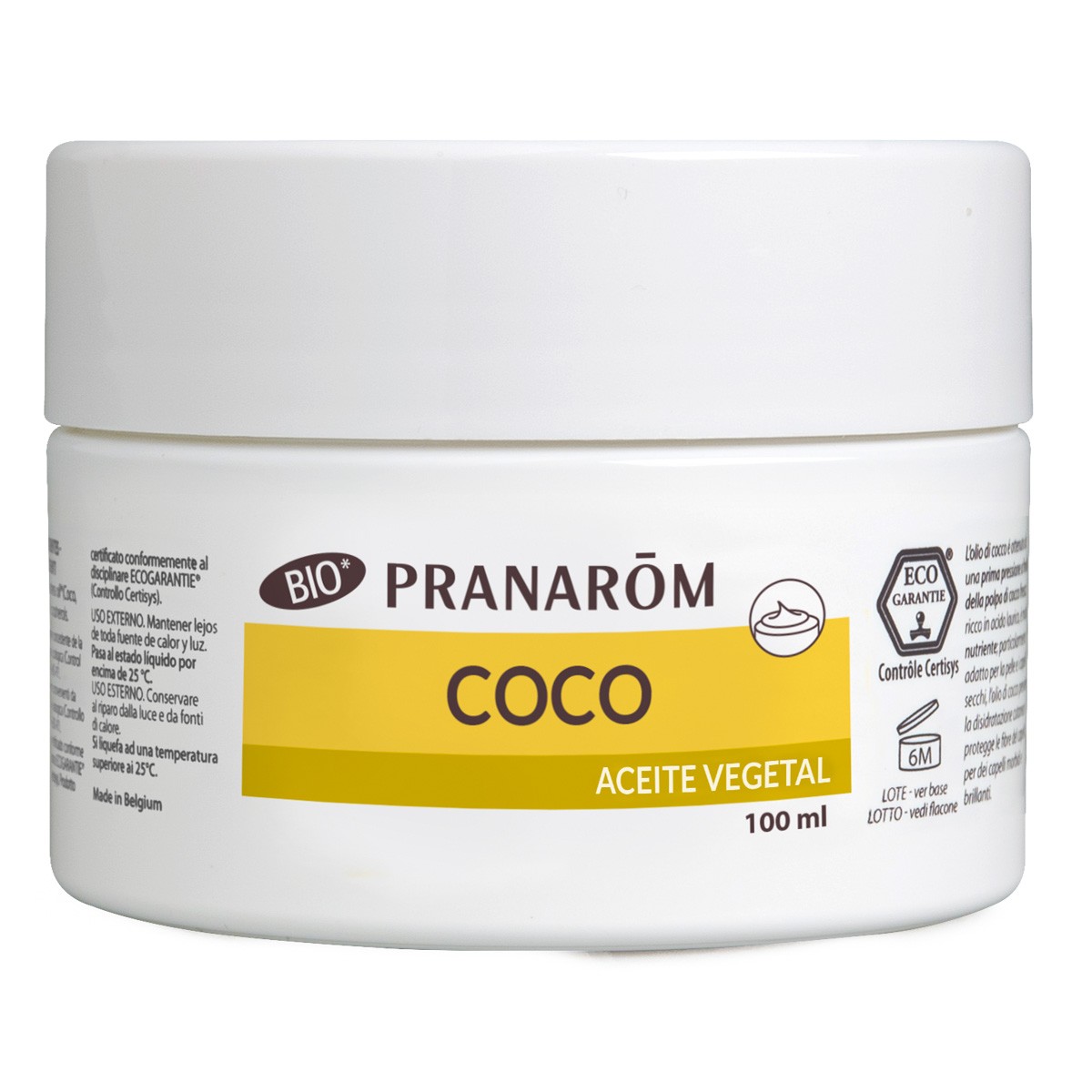 Pranarom Aceites vegetales coco bio eco 100ml