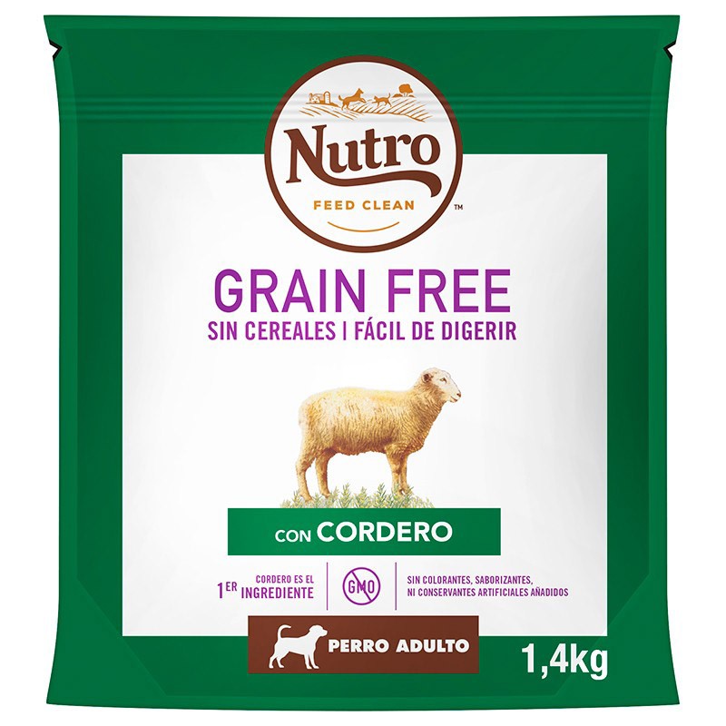 Nutro grain free adulto mediano cordero 1,4 kg