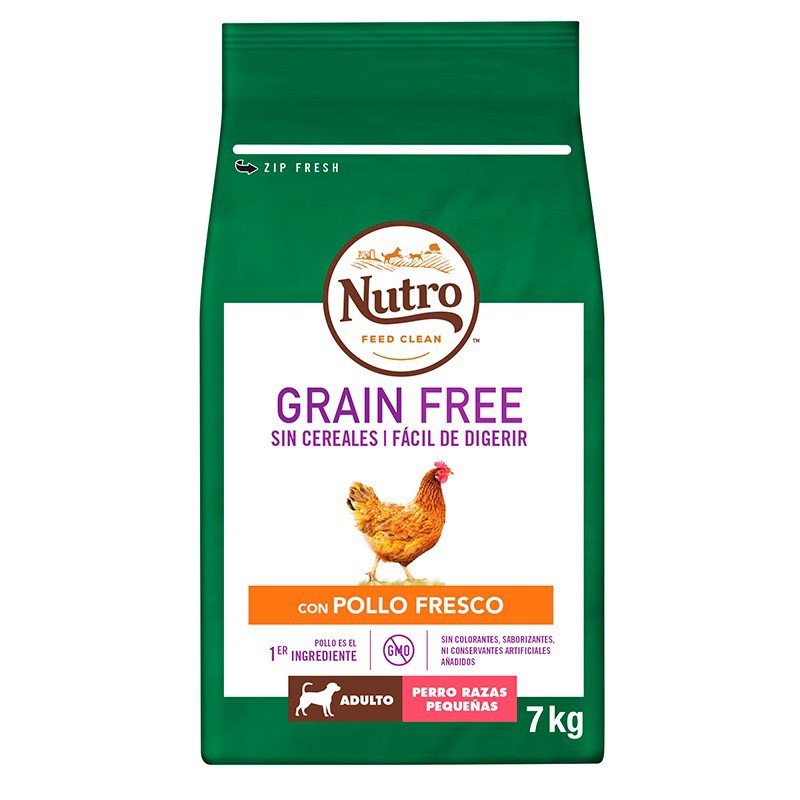 Nutro grain free adulto mini pollo 7 kg