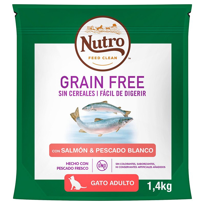 Nutro grain free gato adulto salmón 1,4 kg