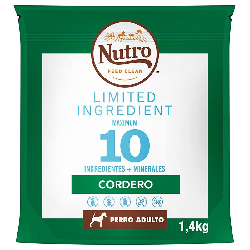 Nutro limited ingredient adulto mediano cordero 1,4 kg