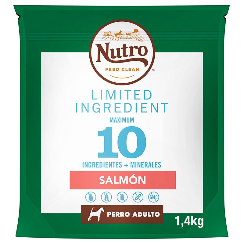 Nutro limited ingredient adulto mediano salmón 1,4 kg