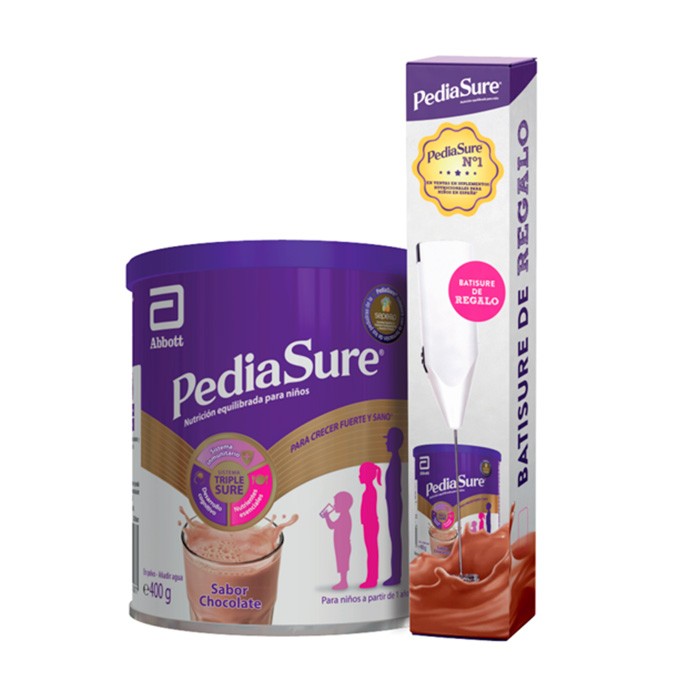 PediaSure lata vainilla + espumadora 400g