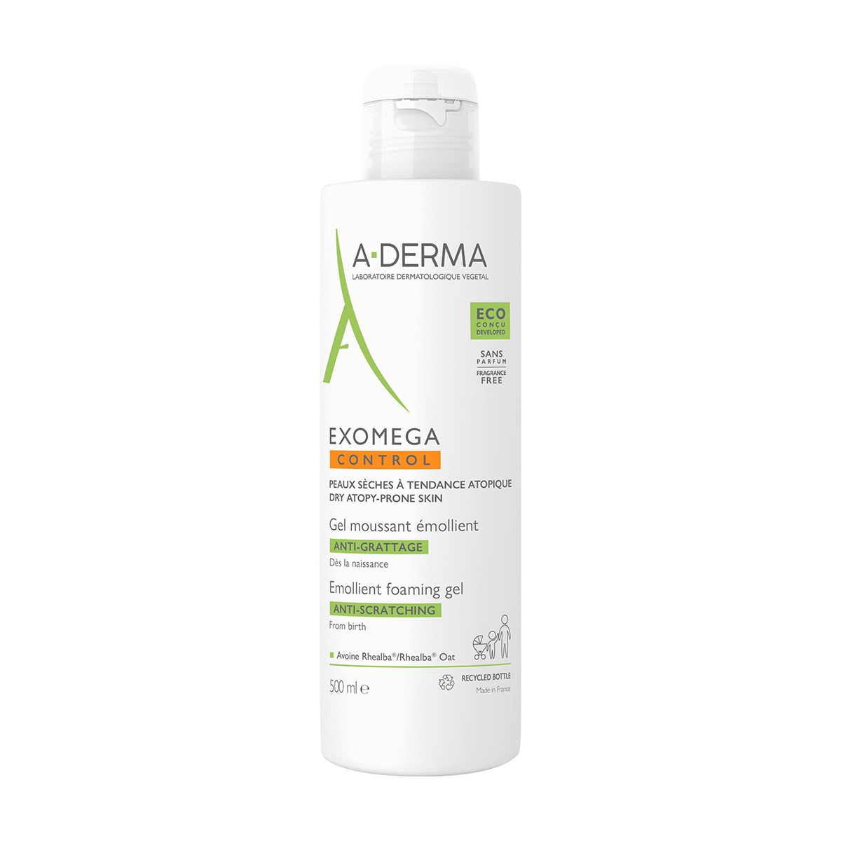 Aderma Exomega gel limpiador emoliente 500ml