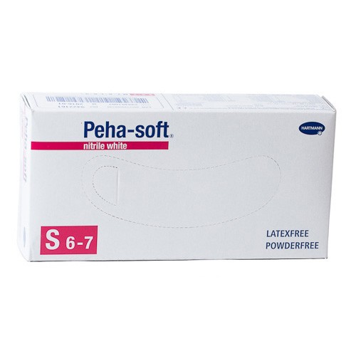 Peha-Soft Guantes Nitrilo Blanco Talla S 100u