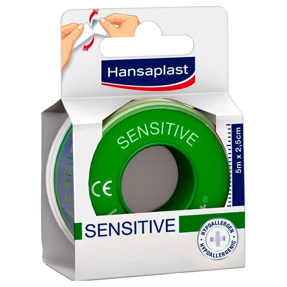 Hansaplast esparadrapo sensitive 5m x 2,5cm
