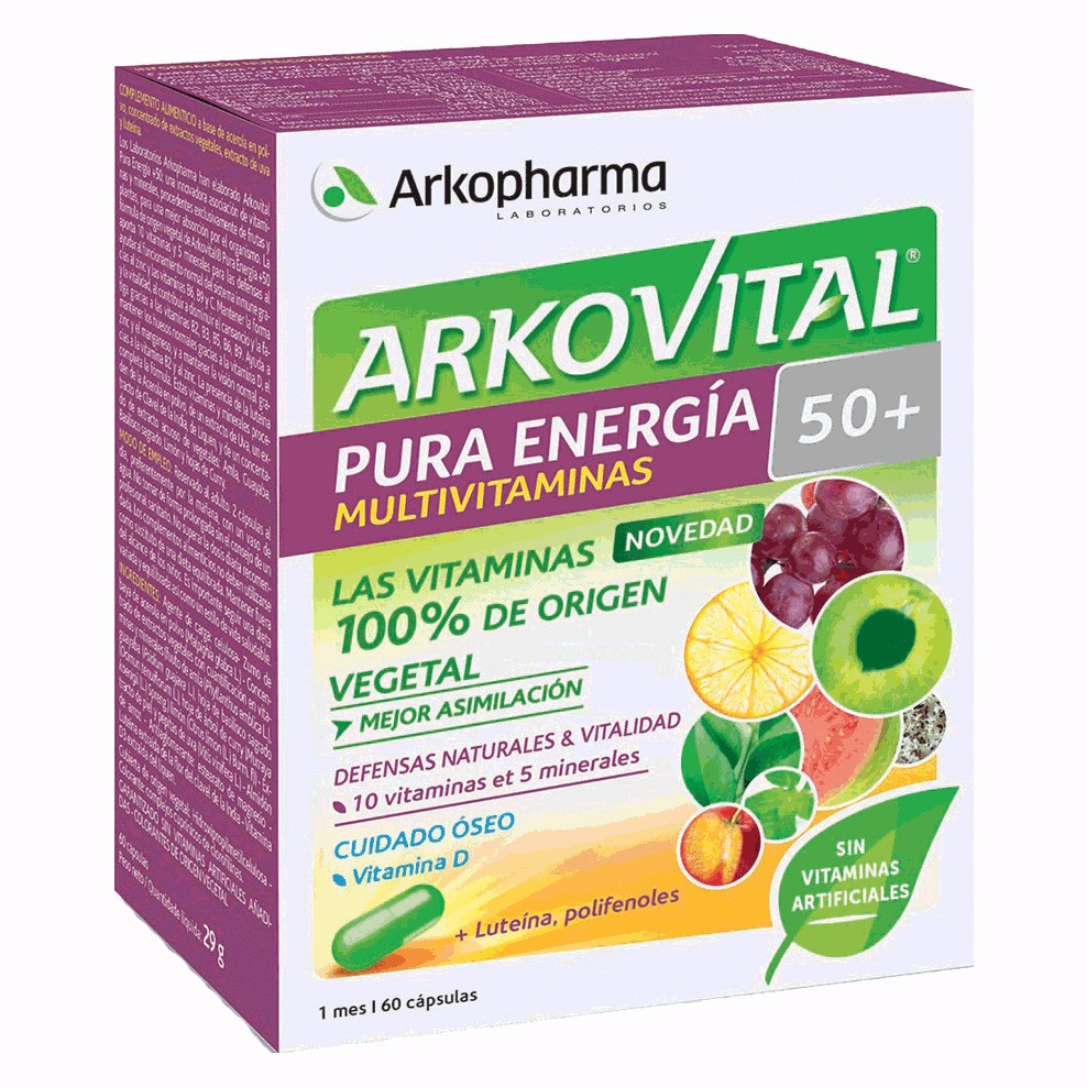 ARKOVITAL PURA ENERGIA SENIOR 50+ 60CAPS