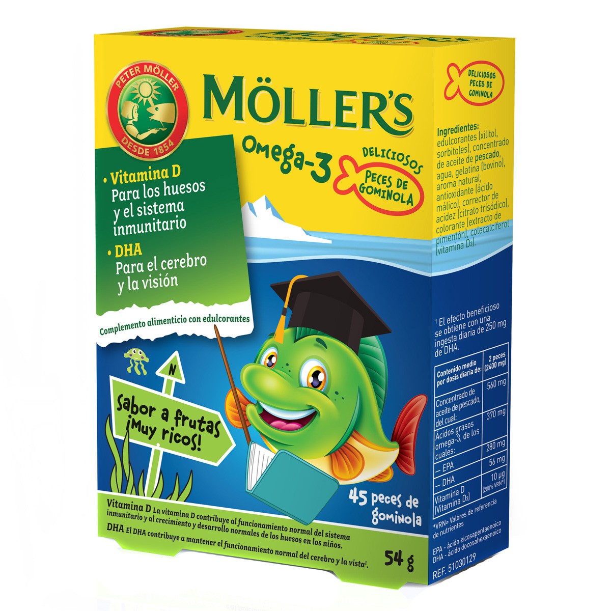 Moller`s Omega 3 45 peces de gominola