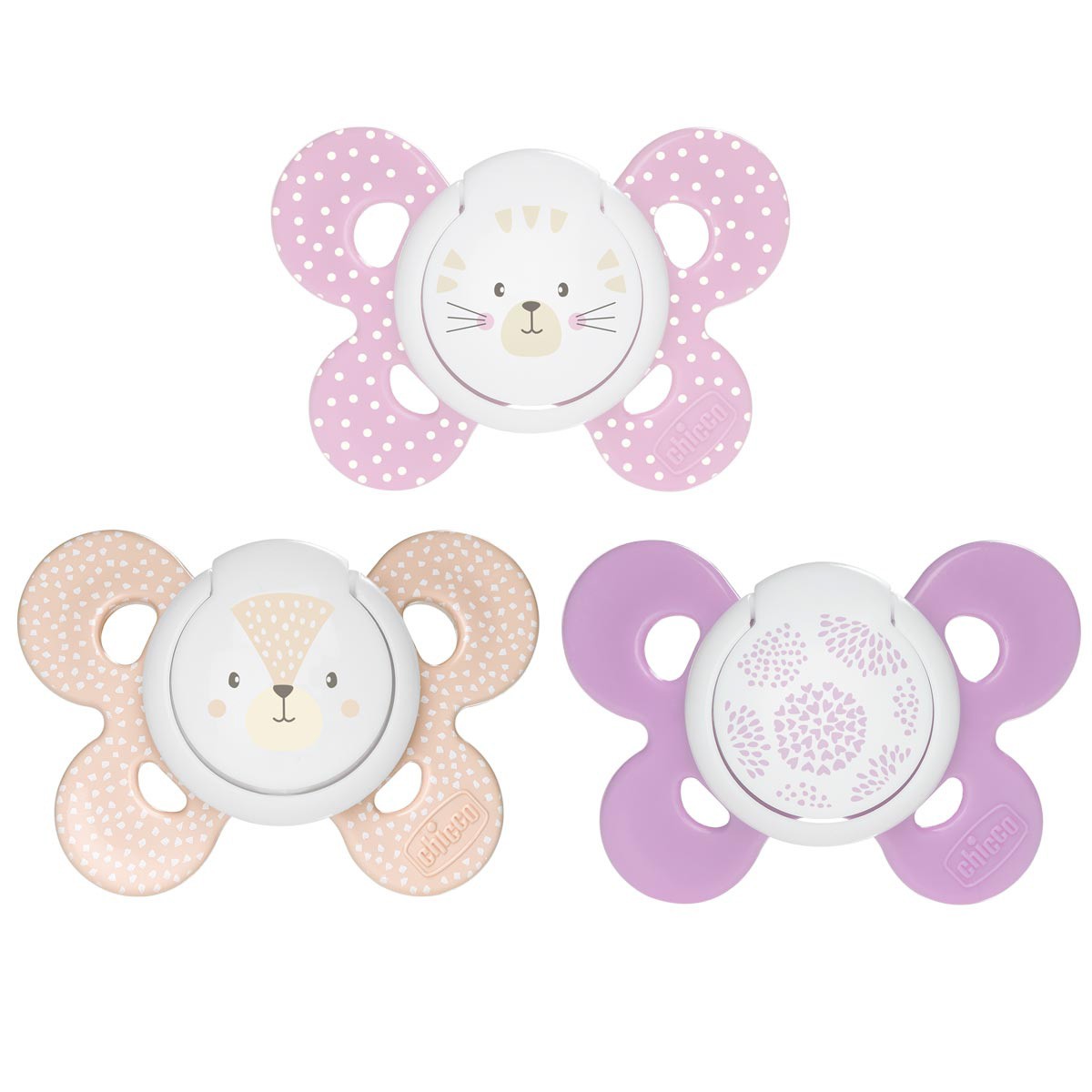 Chicco Chupete physio silicona niña 6-16 meses 2u