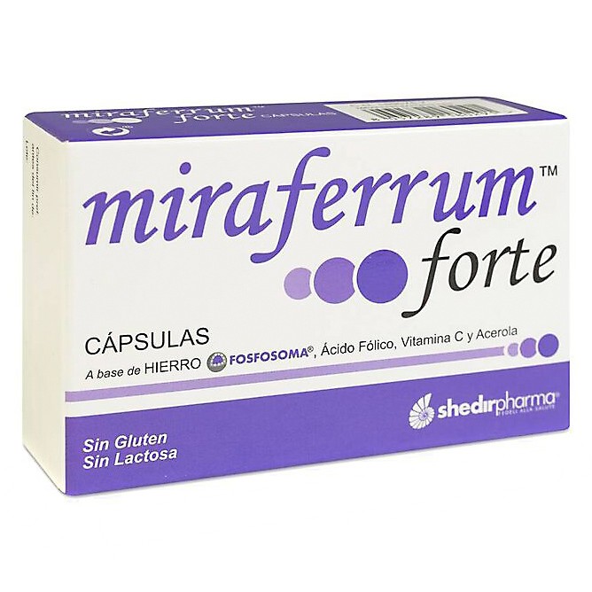 Miraferrum Forte complemento alimenticio 30 cápsulas