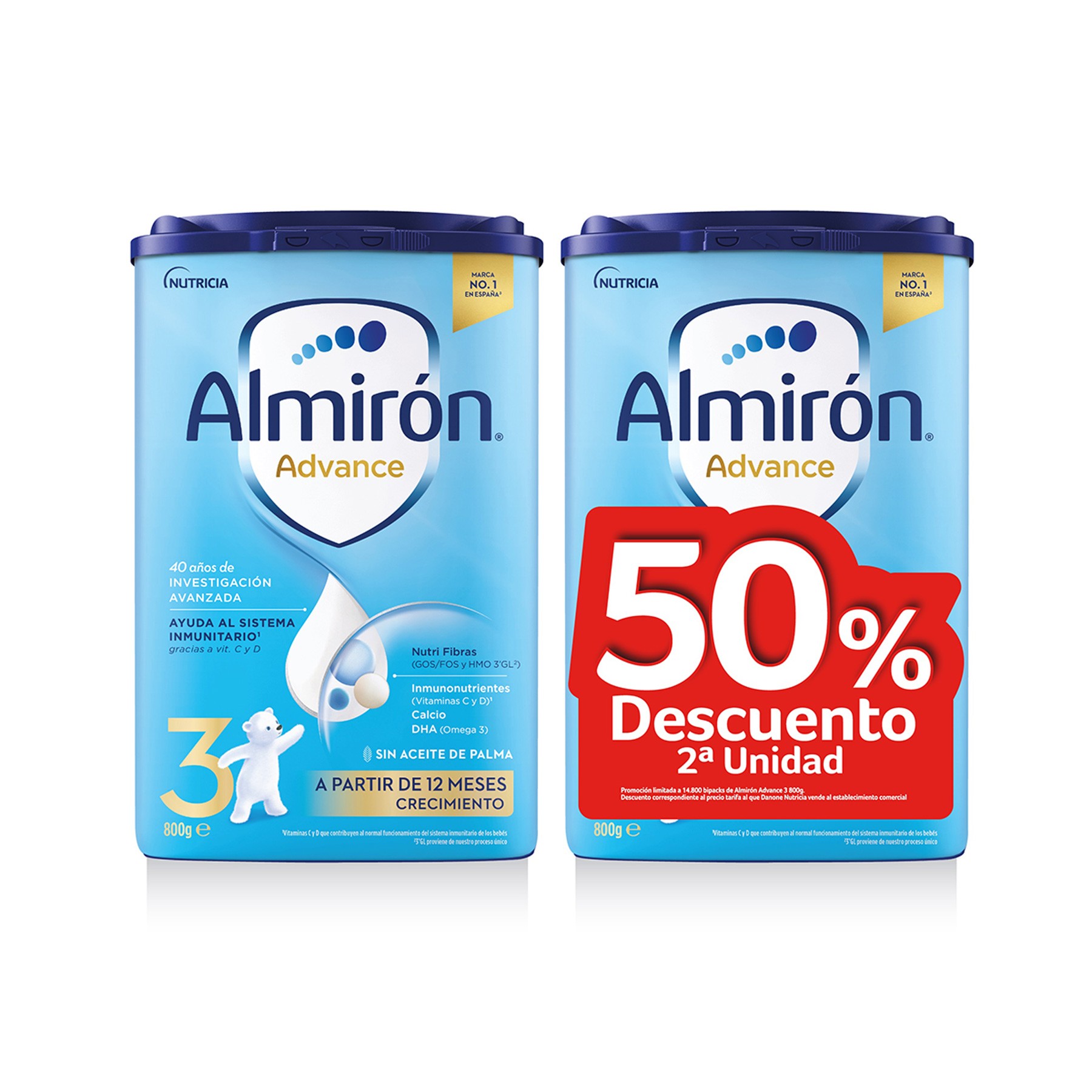 Almiron advance 3 800gr, 2ª 50%