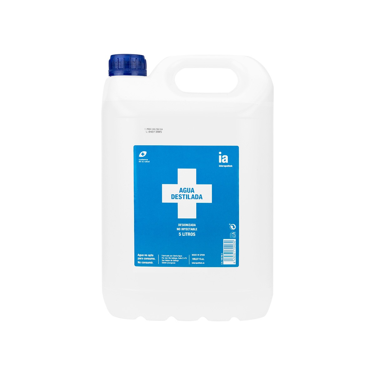 Interapothek Agua destilada 5L