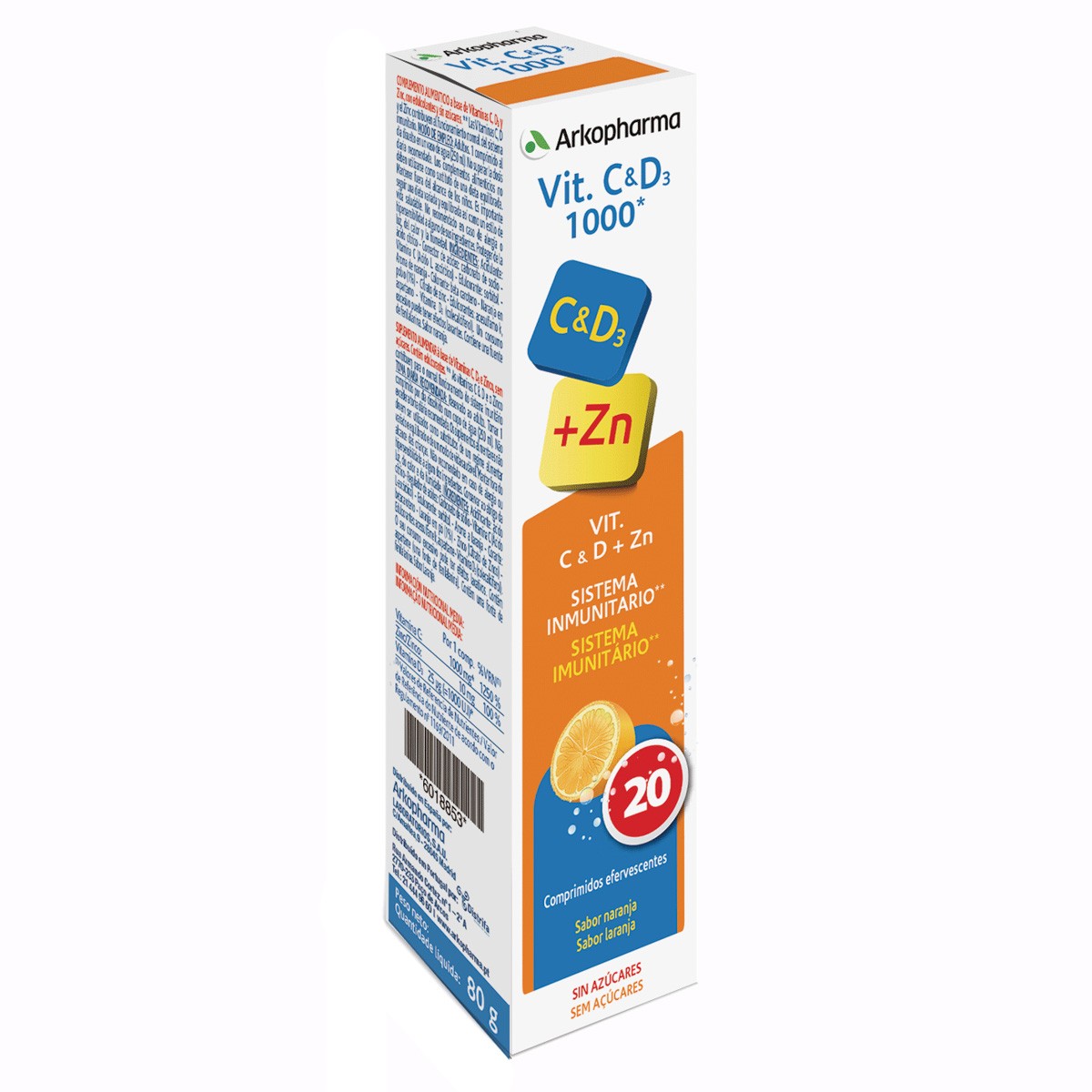 Arkopharma Arkovital vitamina C y D3 20 comprimidos de 1000mg