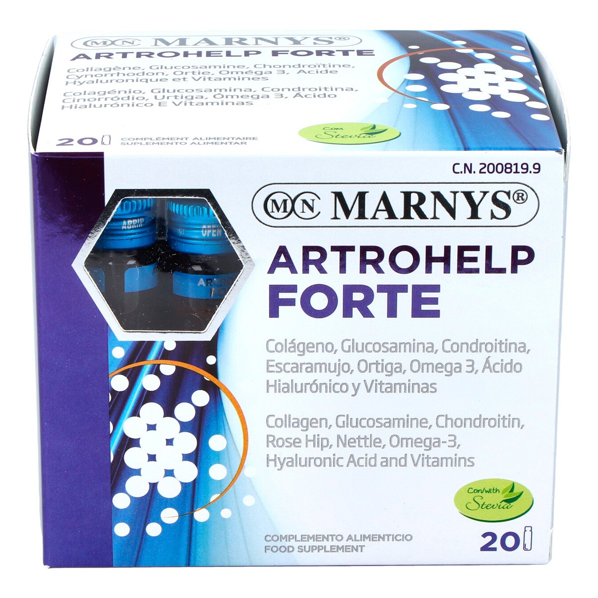 Marnys Arthrohelp, suplemento articular en viales bebibles