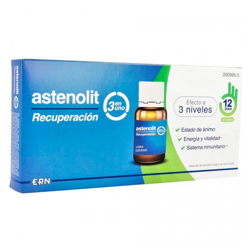 ERN Astenolit Recuerpación  para el cansancio y la fatiga 12 viales de 10ml