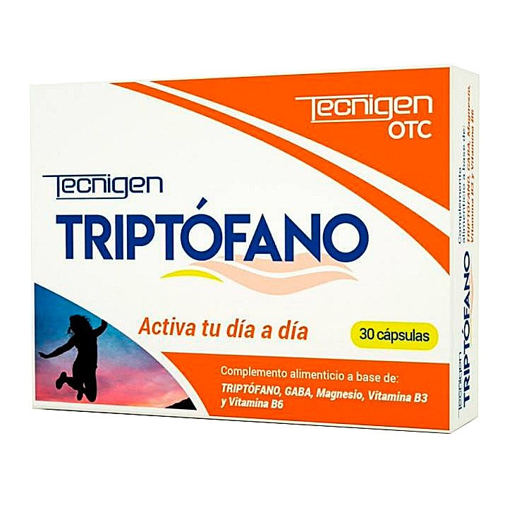 Tecnigen Triptófano suplemento alimenticio 30 cápsulas.