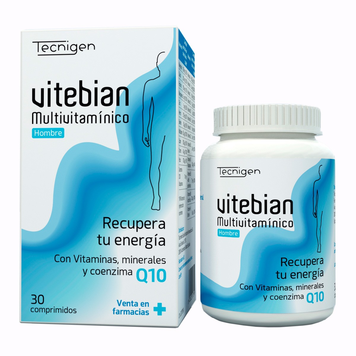 Tecnigen Multivitamínico con Q10 para hombre Vitebian 30 comprimidos