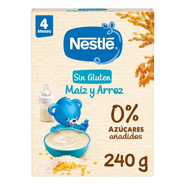 Nestlé papilla sin gluten maíz arroz 240g