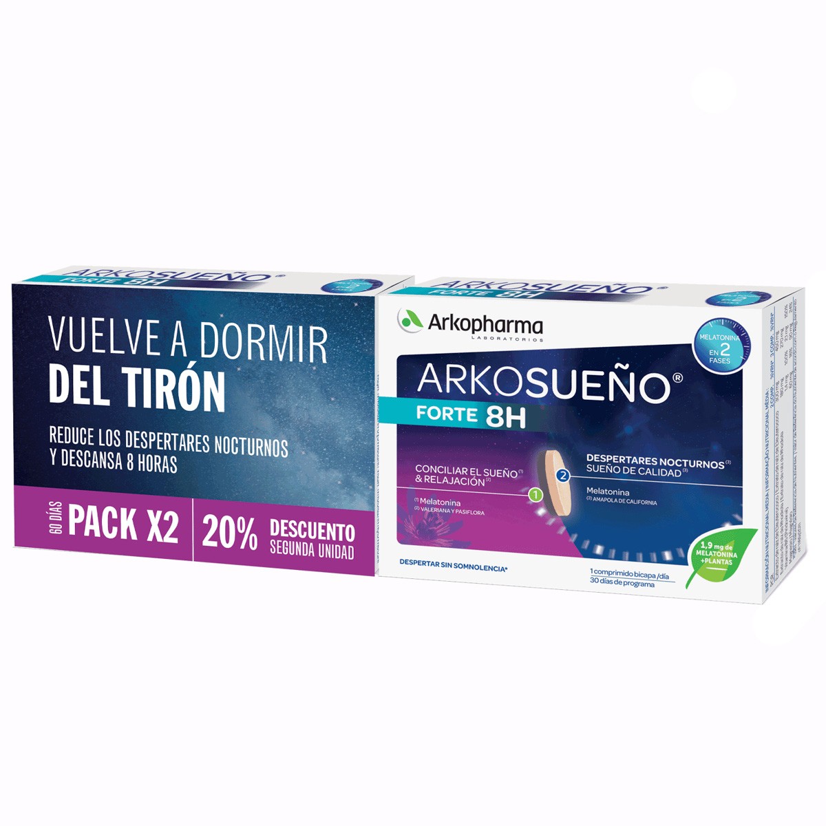 Complementos para el buen descanso Arkosueño 2x30 comprimidos bicapa