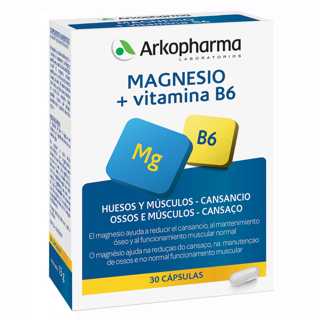 Arkovital Magnesio 375mg + Vitamina B6 2 x 21 comprimidos