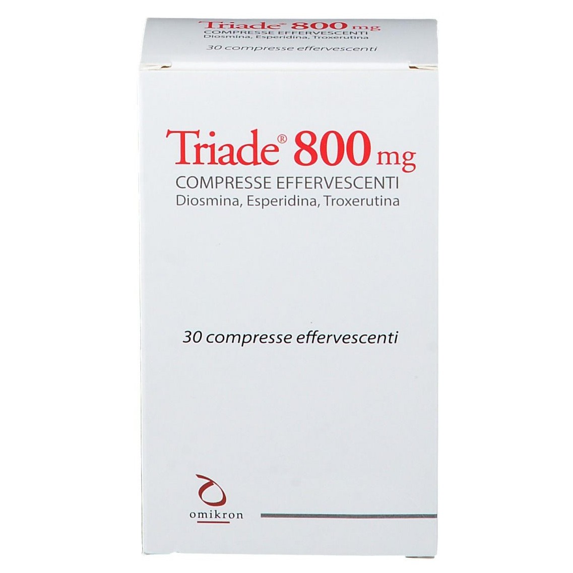 Triade 800 mg 30 comprimidos efervescentes