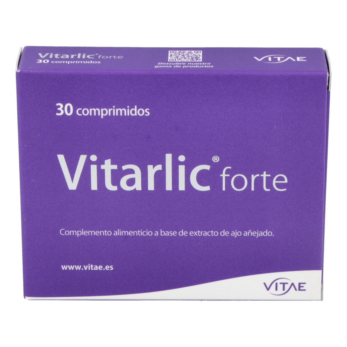 Vitae Vitarlic Forte suplemento dietético en 30 tabletas