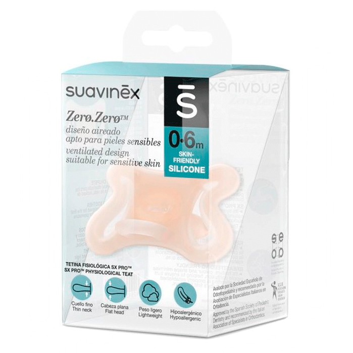 Suavinex chupete zero-zero fisiológico 0/6 meses 1u