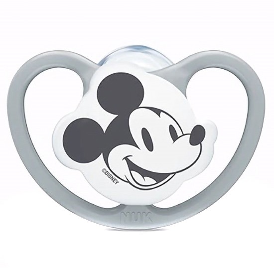 Nuk chupete Space Mickey silicona gris 6-18 meses