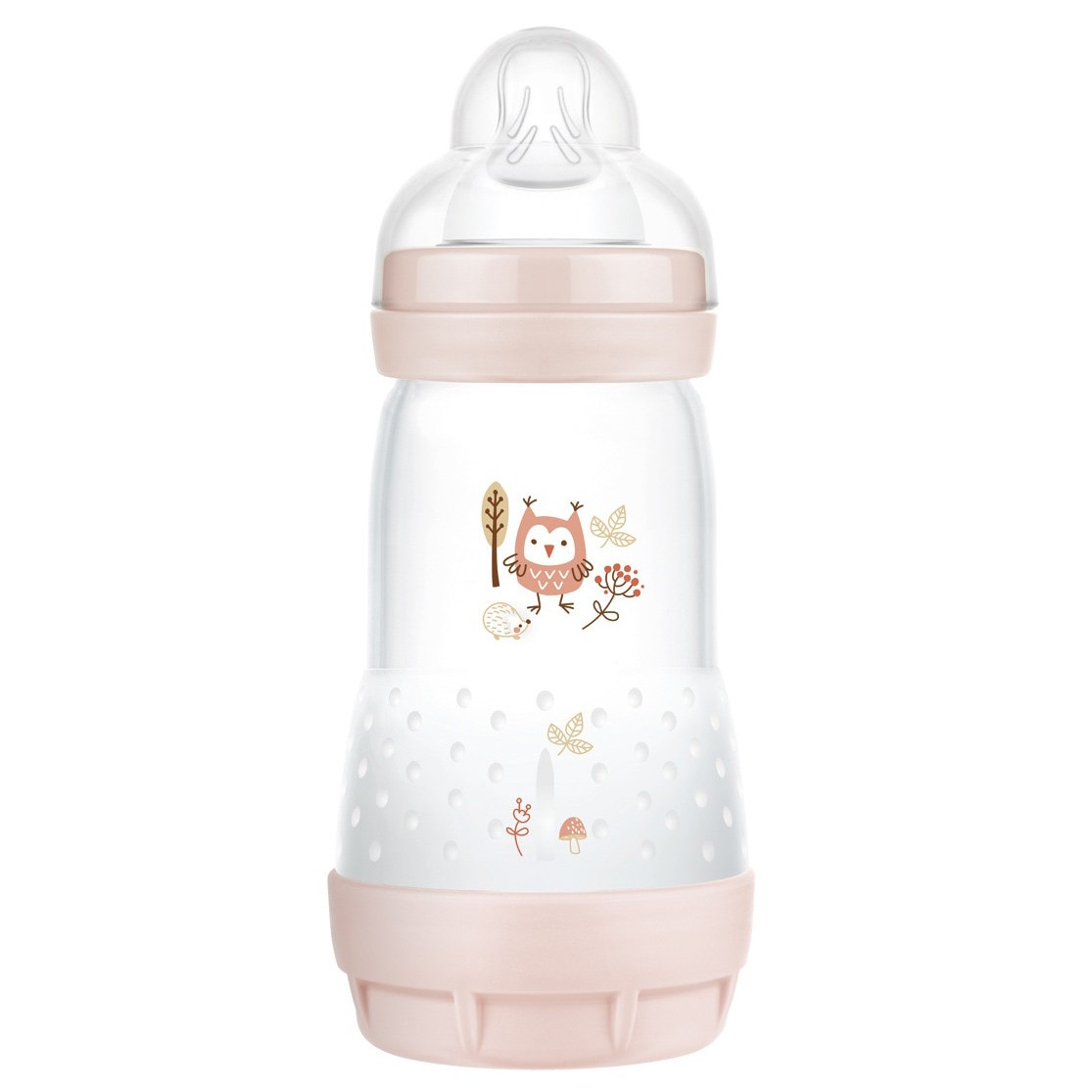 Mam baby biberón anti-cólico matt rosa 260ml