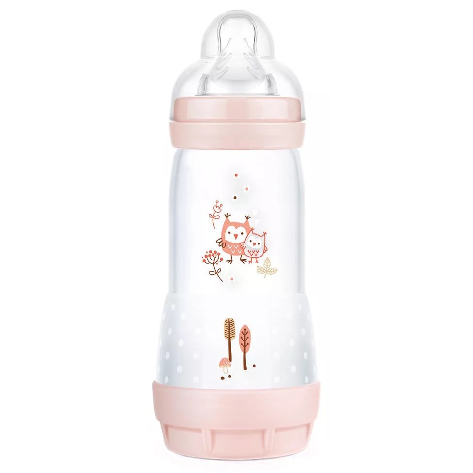 Mam baby biberón anti-cólico matt rosa 320ml