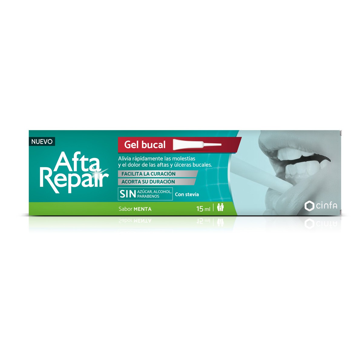 Afta Repair gel con sabor a menta 15ml