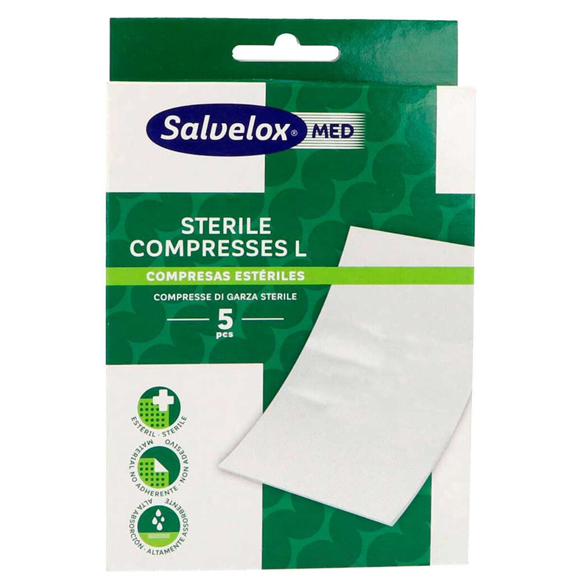 Salvelox Med compresa estéril 10x5 5u