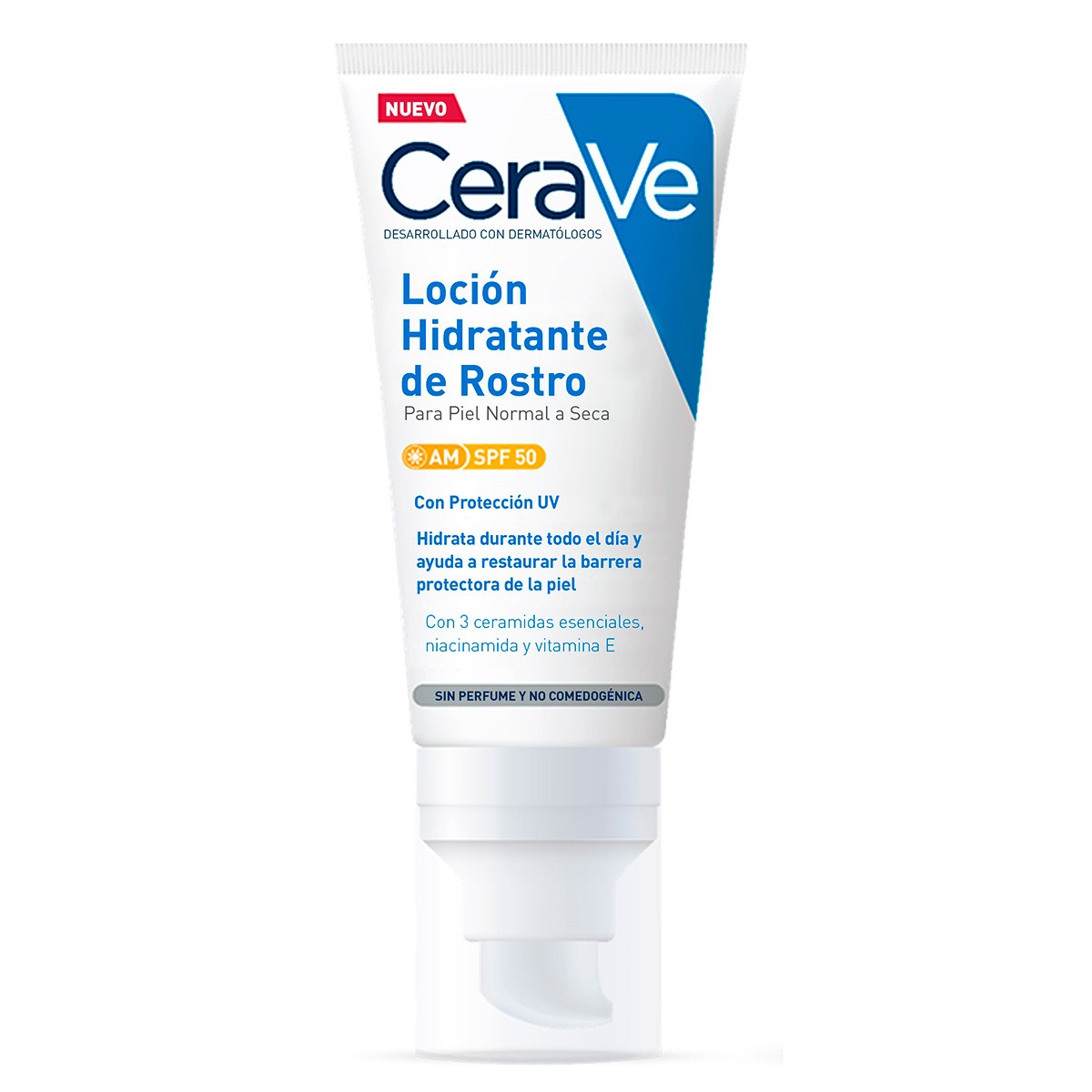 Cerave loción hidratante de rostro SPF50 52ml