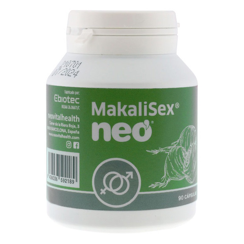 Neovital Health Neo MakaliSex suplemento alimenticio para mejorar una buena salud sexual 90 cápsulas